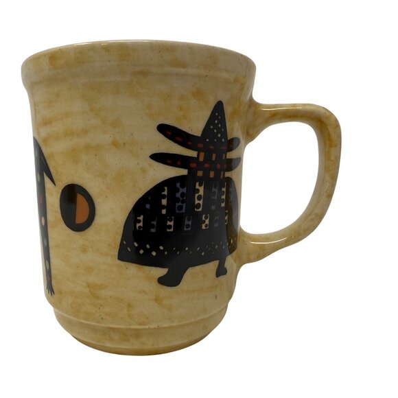 Bread and Badger Space Cat Astronaut Mug, Navy Blue Coffee Cup - Picture 4 of 7